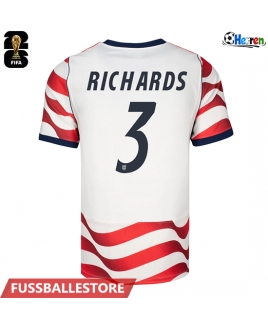 Günstige Vereinigte Staaten Chris Richards #3 Heimtrikot WM 2026 Kurzarm